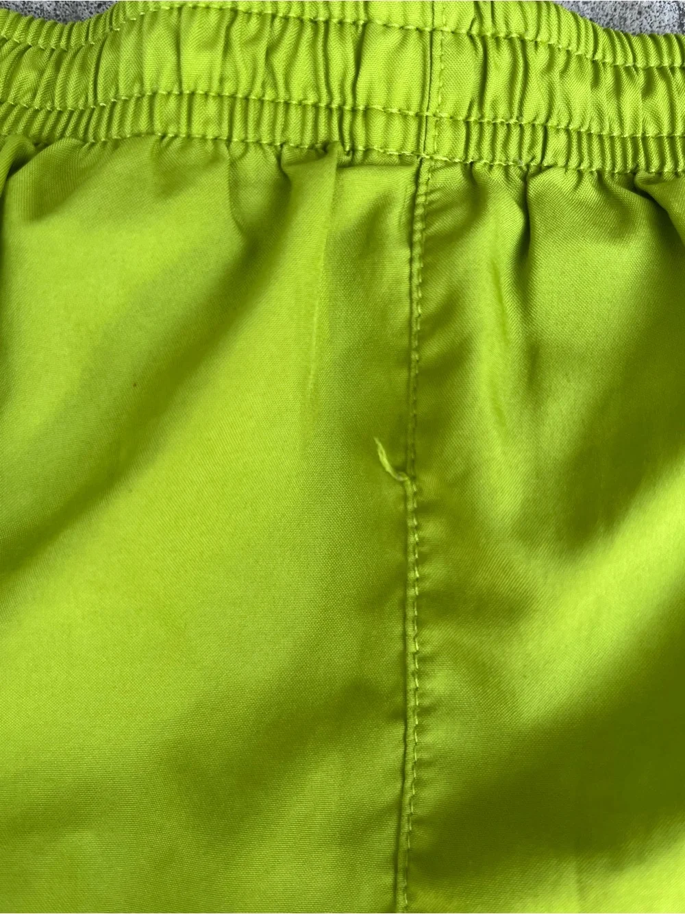 Nike Women's Bright Lime Athletic Running Shorts with Black Trim